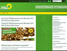 Tablet Screenshot of gruene-stormarn.de
